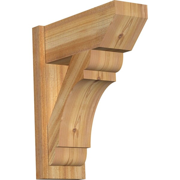 Ekena Millwork Olympic Slat Rough Sawn Outlooker, Western Red Cedar, 8"W x 20"D x 24"H OUT08X20X24OLY06RWR - main